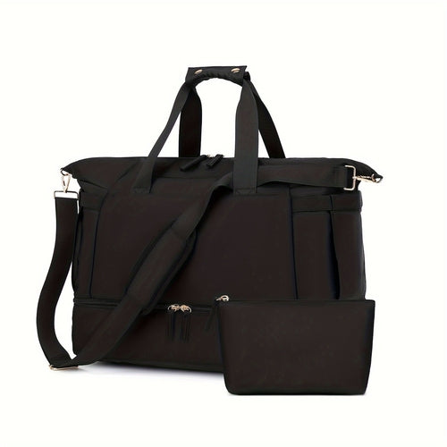 Women's Travel Duffel Bag, Sports Gym Yoga Duffel Bag Weekender