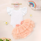 TinyBloom™ – Newborn Letter Romper & Tutu Set