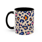 Colorful Leopard Print Accent Coffee Mug – 11/15oz