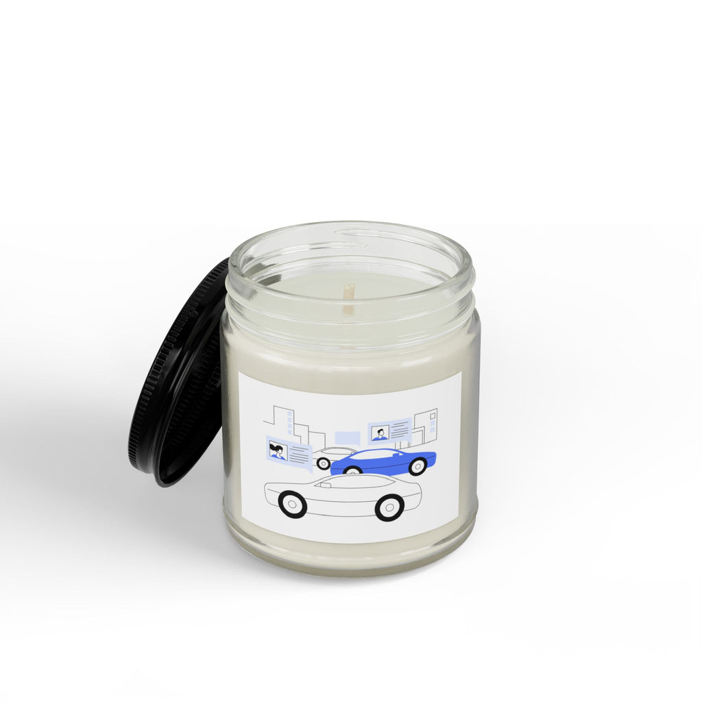 Scented Soy Candles with Black Lid, (4 and 9oz)