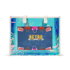 Holographic Beach Tote Bag — Retro Seaside Clear Carryall