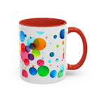 Colorful Bubble Accent Coffee Mug — Vibrant Pop Art 11/15oz