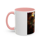 Cosmic Astronaut Accent Coffee Mug — Galaxy Space Art 11/15oz