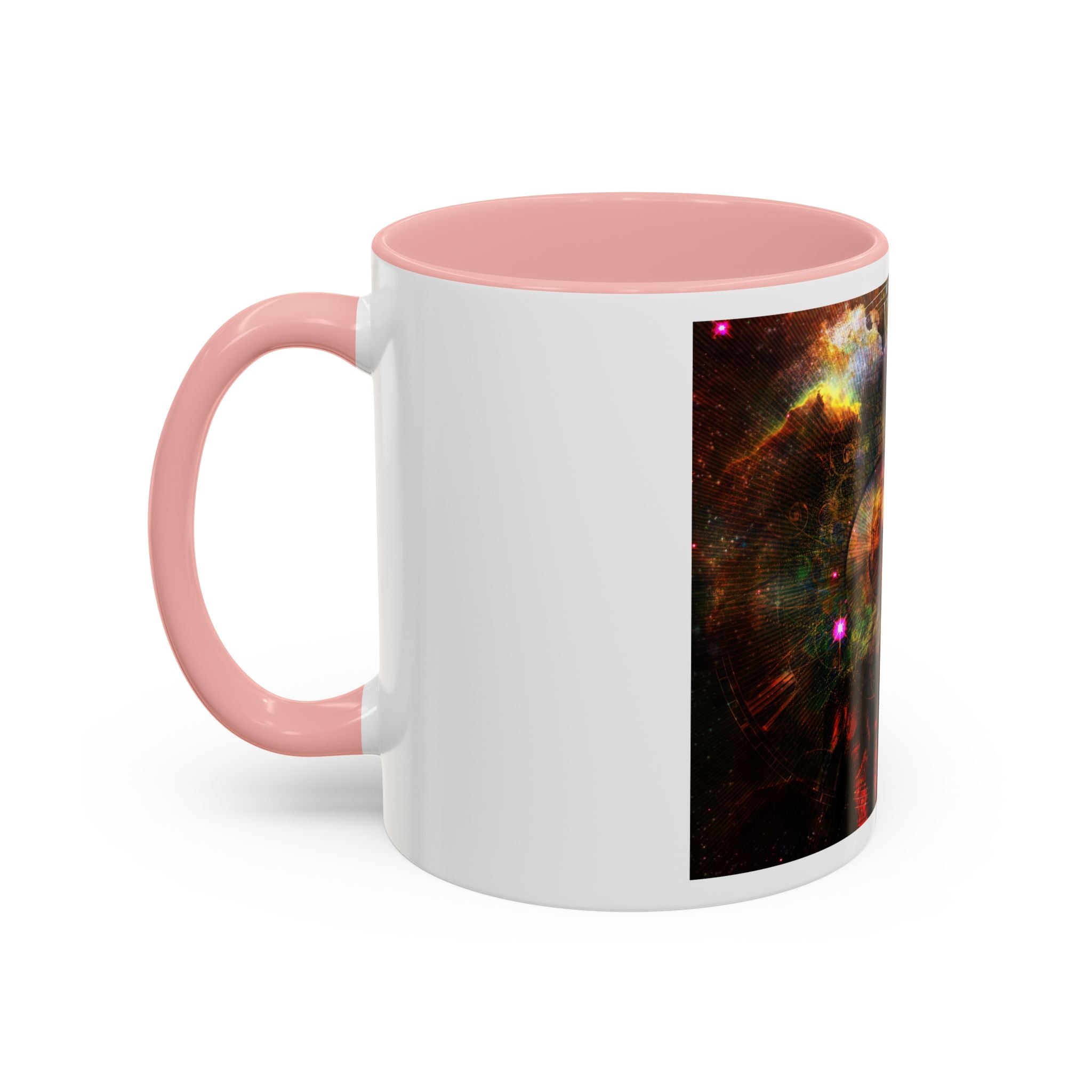 Cosmic Astronaut Accent Coffee Mug — Galaxy Space Art 11/15oz