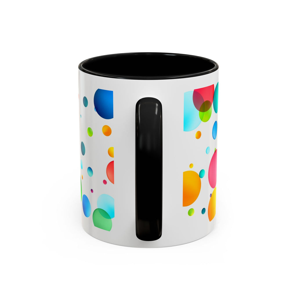 Colorful Bubble Accent Coffee Mug — Vibrant Pop Art 11/15oz