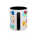 Colorful Bubble Accent Coffee Mug — Vibrant Pop Art 11/15oz