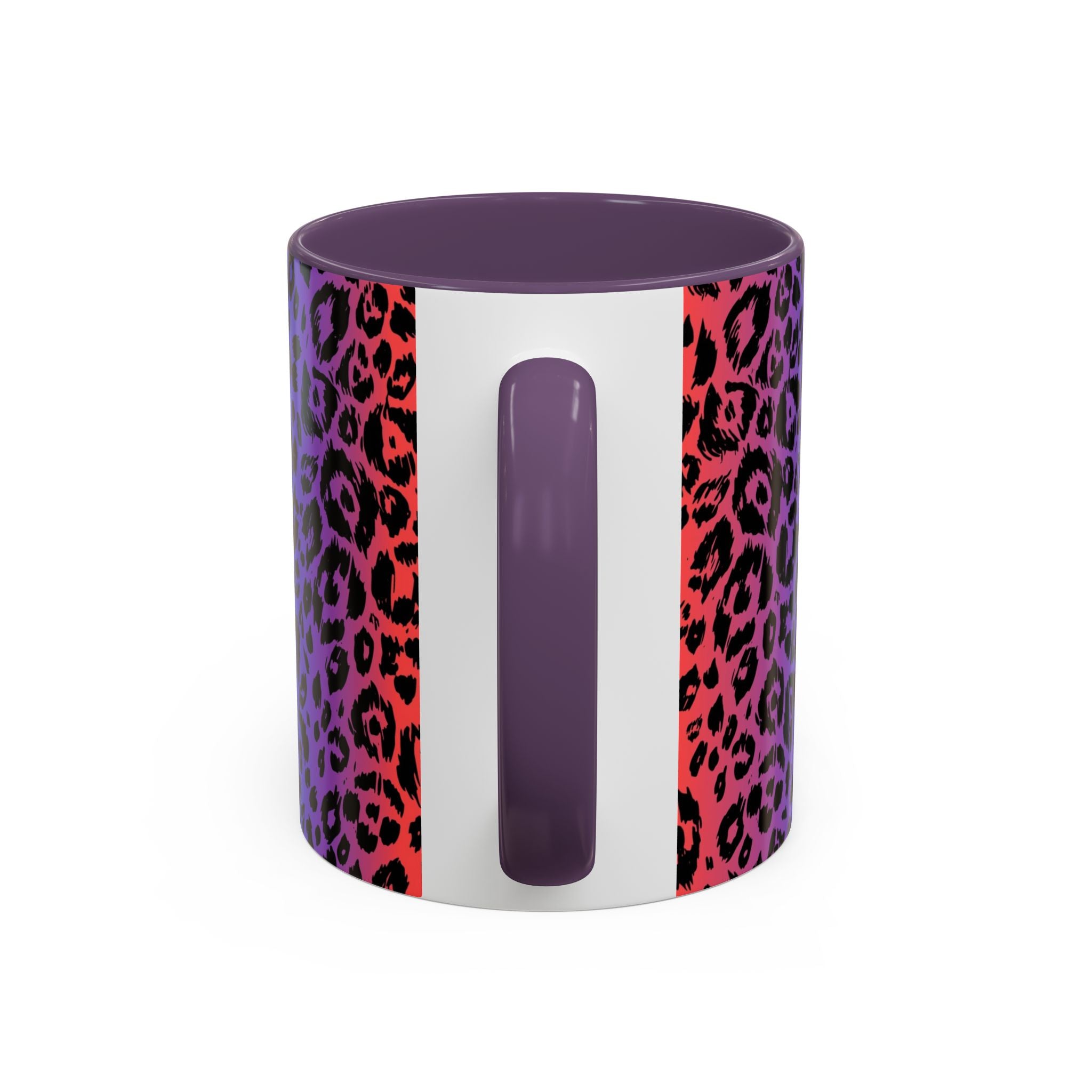 Rainbow Leopard Accent Coffee Mug — Colorful Animal Print 11/15oz