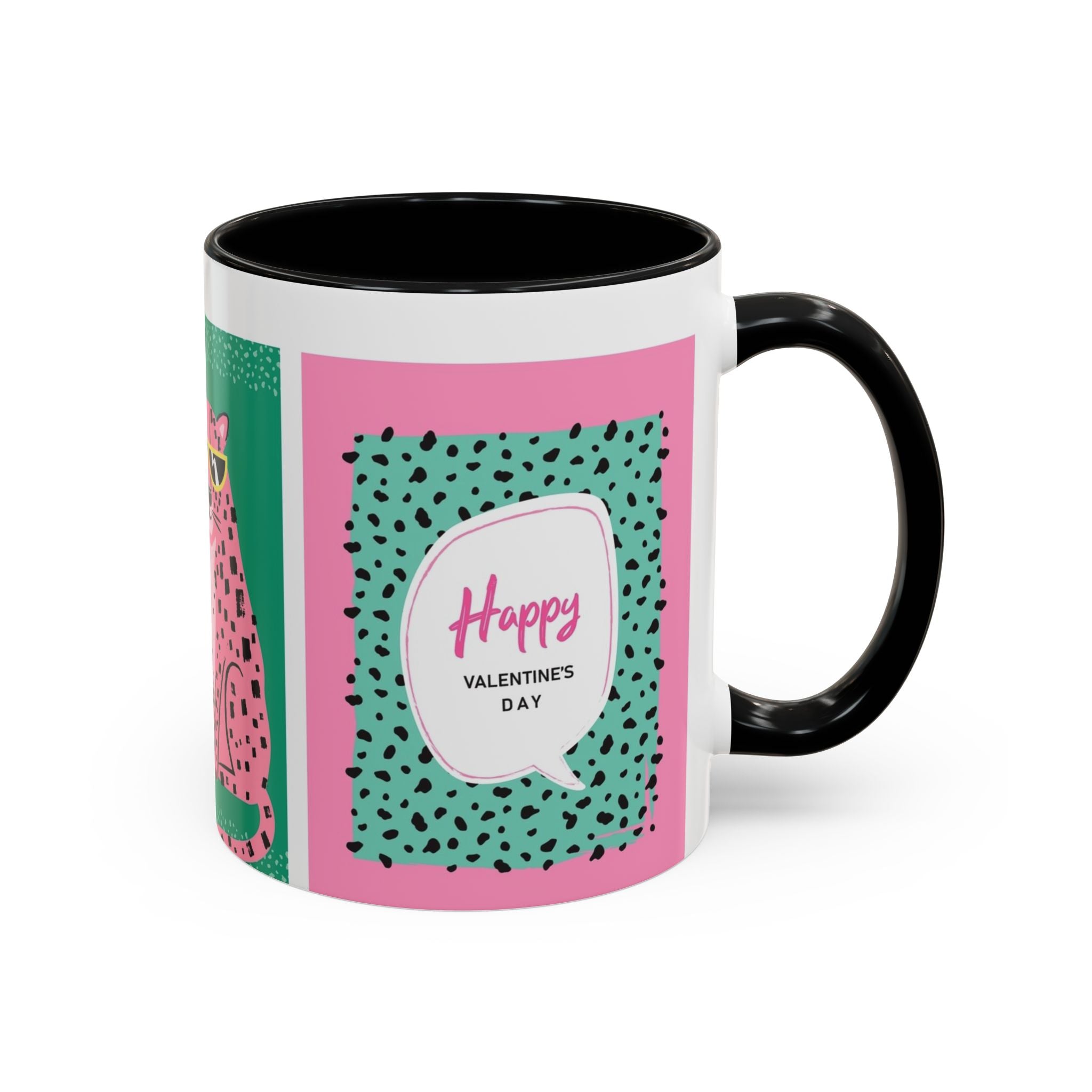Valentine’s Day Leopard Coffee Mug - "Wild About You" Accent Mug