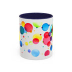 Colorful Bubble Accent Coffee Mug — Vibrant Pop Art 11/15oz