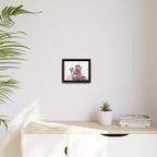 Whimsical Village Matte Canvas Framed Art