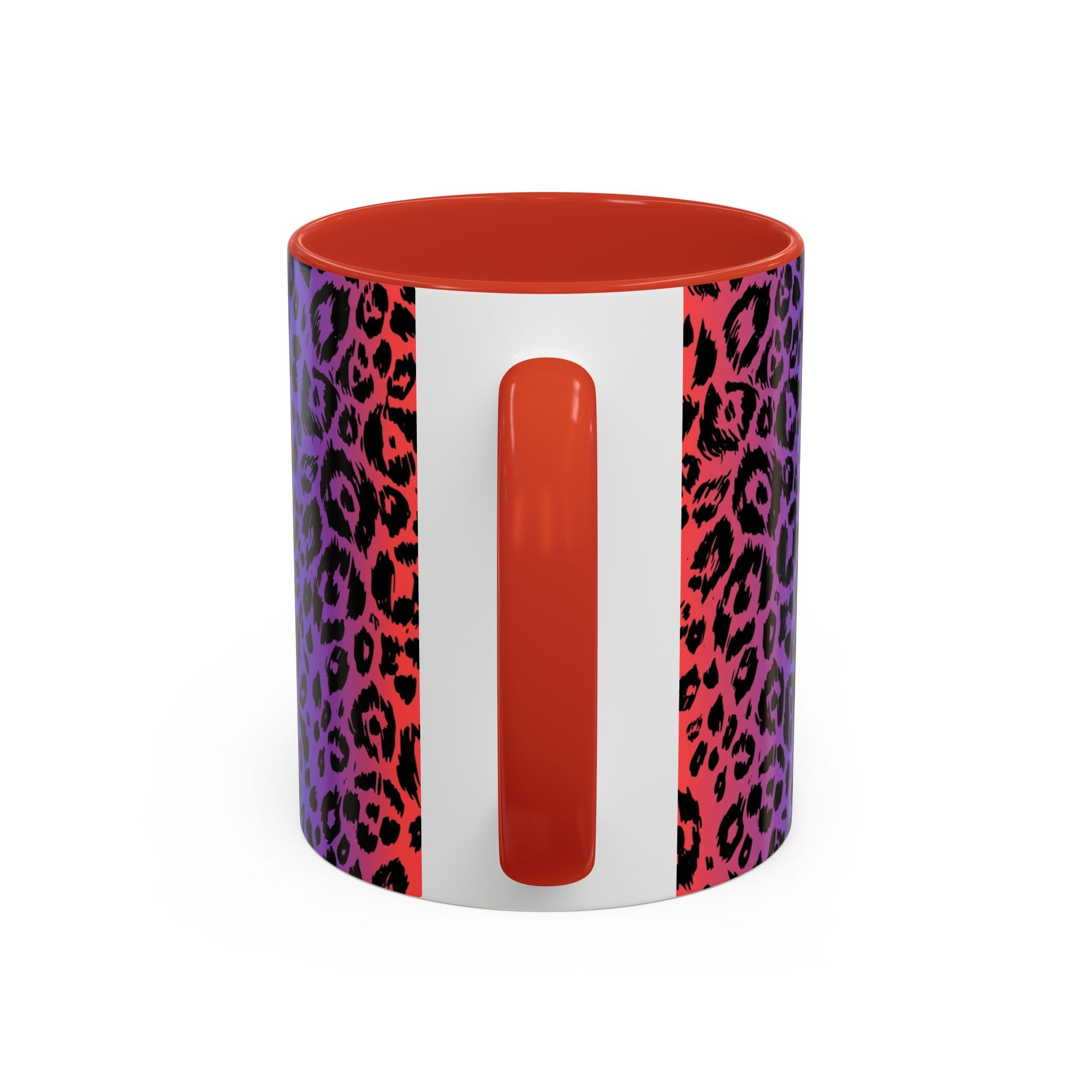 Rainbow Leopard Accent Coffee Mug — Colorful Animal Print 11/15oz
