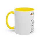 Coloring Book Coffee Mug — Kids Holiday Coloring Design (11/15oz Accent Mug)