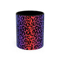 Rainbow Leopard Accent Coffee Mug — Colorful Animal Print 11/15oz