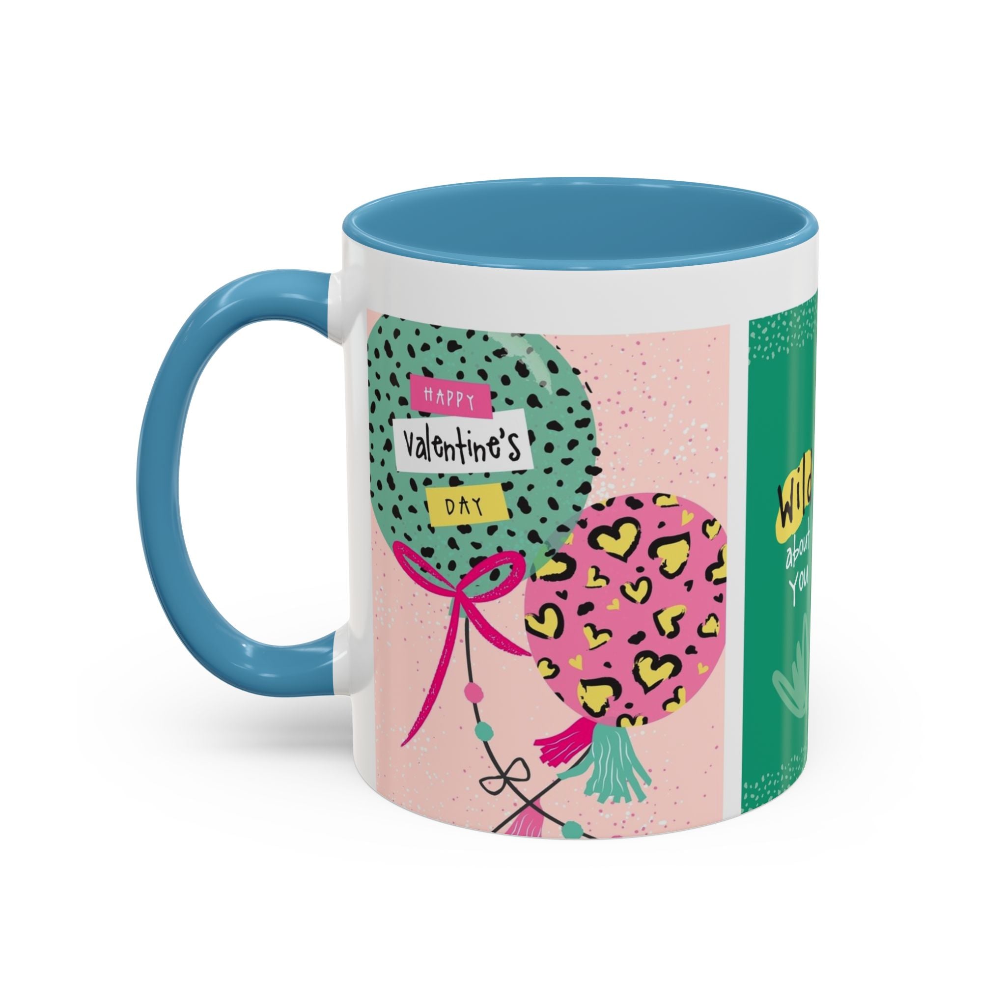 Valentine’s Day Leopard Coffee Mug - "Wild About You" Accent Mug
