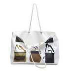 Illustrated Handbag Collection Weekender Bag | Floral Rope Handles