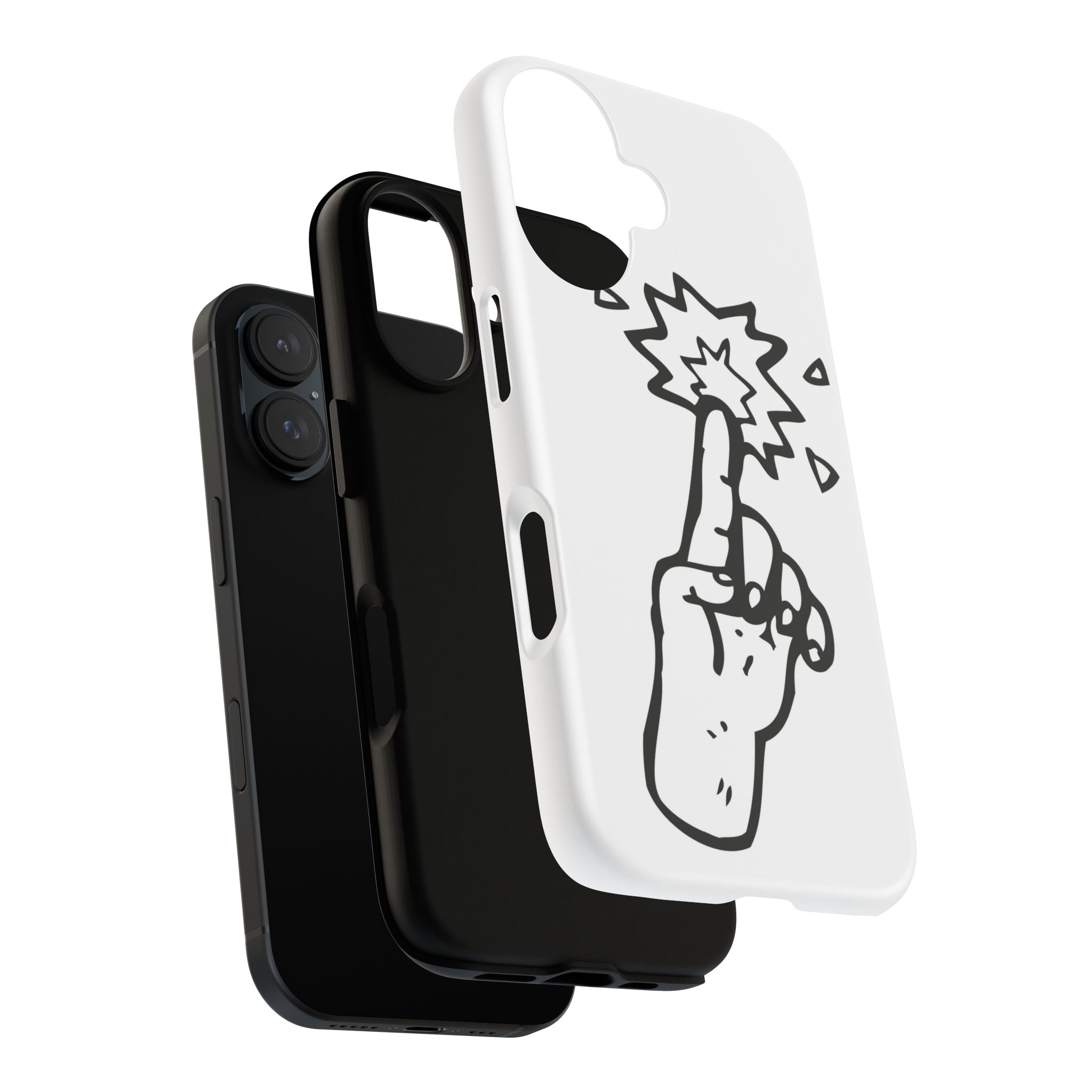 Phone Case – Snap Finger Line Art Design