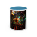 Cosmic Astronaut Accent Coffee Mug — Galaxy Space Art 11/15oz
