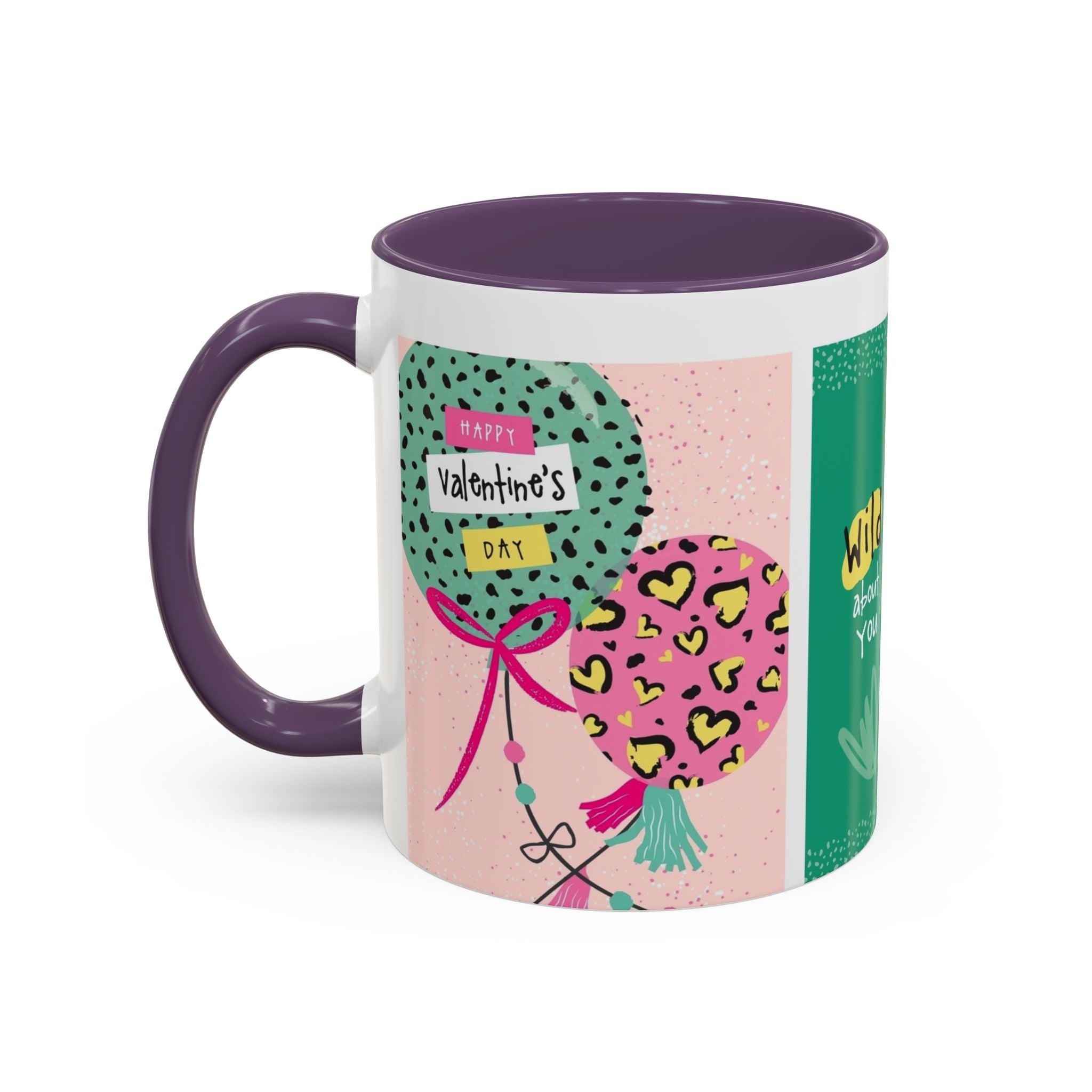 Valentine’s Day Leopard Coffee Mug - "Wild About You" Accent Mug