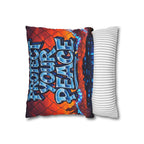Protect Your Peace Square Pillowcase - Graffiti Art Decorative Throw Pillow Cover