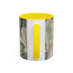 Botanical Woodland Coffee Mug — Earthy Leaf Pattern Accent Mug (11/15oz)