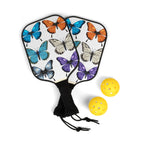 Butterfly Pickleball Paddles Set — Colorful Floral Design Kit (2 Paddles + Balls)