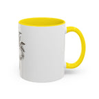 Botanical Apple Accent Coffee Mug — Vintage Fruit Sketch Ceramic Mug (11/15 oz)