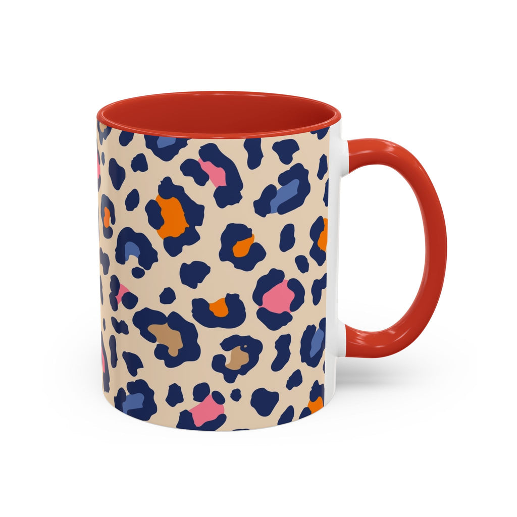 Colorful Leopard Print Accent Coffee Mug – 11/15oz