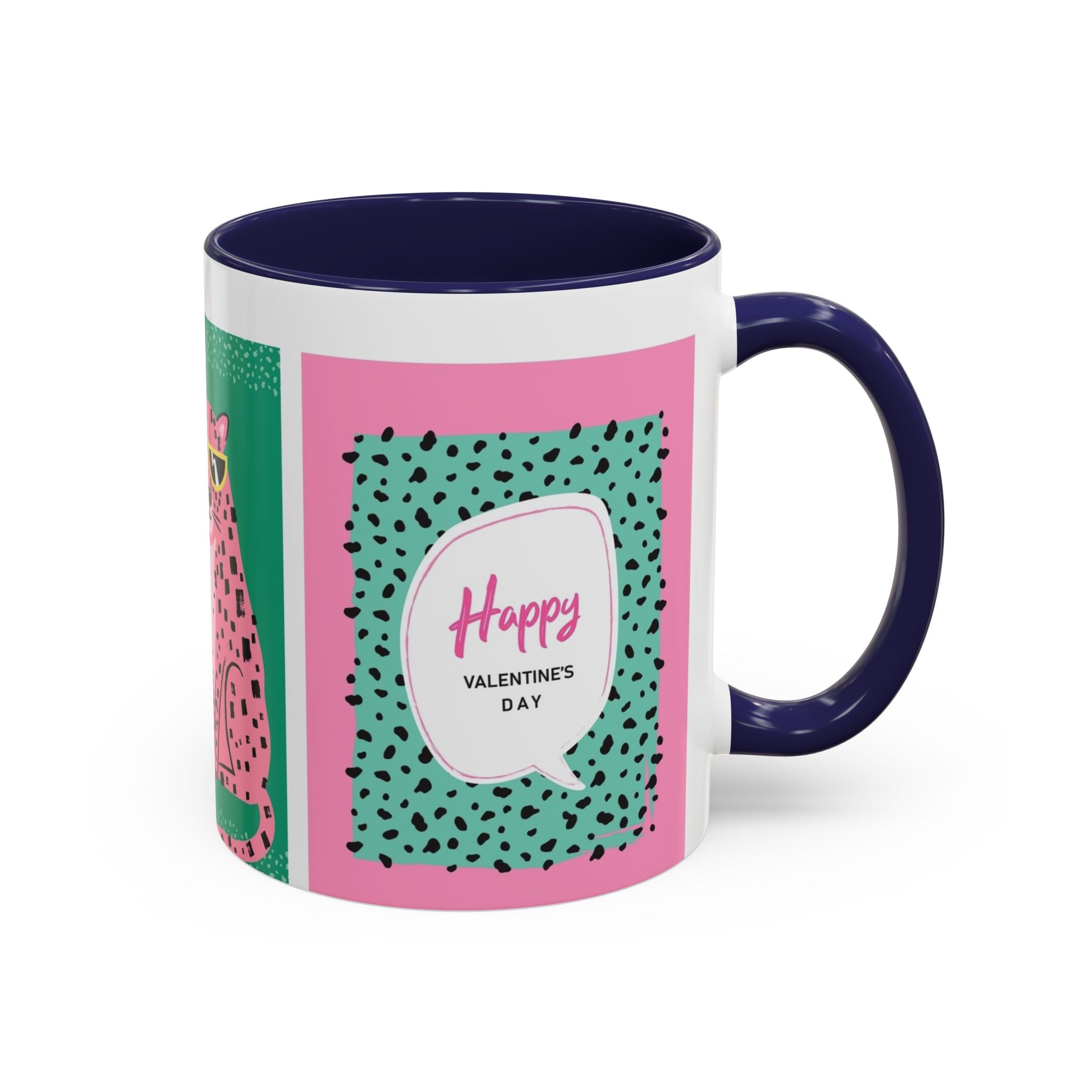 Valentine’s Day Leopard Coffee Mug - "Wild About You" Accent Mug