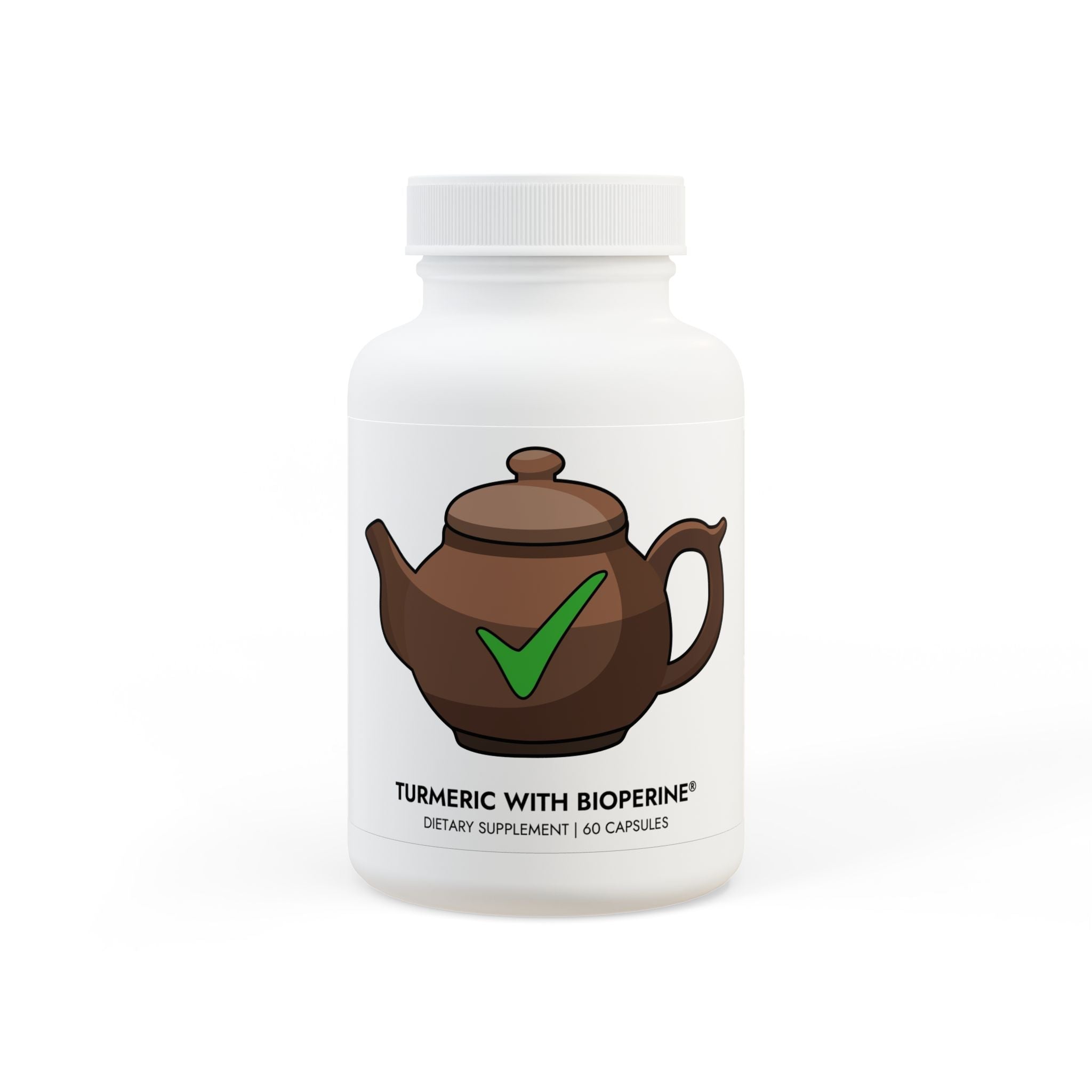 Turmeric with BioPerine® (Black Pepper Fruit Extract) Supplement (60 Capsules)