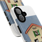 Surreal House Eye Phone Case – Artistic Abstract Home Design Protective Cover