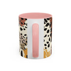 Rustic Leopard Accent Coffee Mug — Animal Print Ceramic Mug (11/15oz)