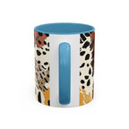 Rustic Leopard Accent Coffee Mug — Animal Print Ceramic Mug (11/15oz)