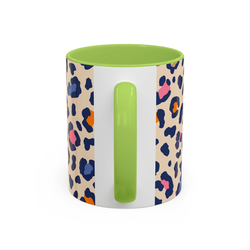 Colorful Leopard Print Accent Coffee Mug – 11/15oz