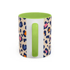 Colorful Leopard Print Accent Coffee Mug – 11/15oz