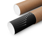 Abstract Halftone 'C' Matte Poster — Modern Black & White Wall Art