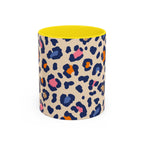 Colorful Leopard Print Accent Coffee Mug – 11/15oz