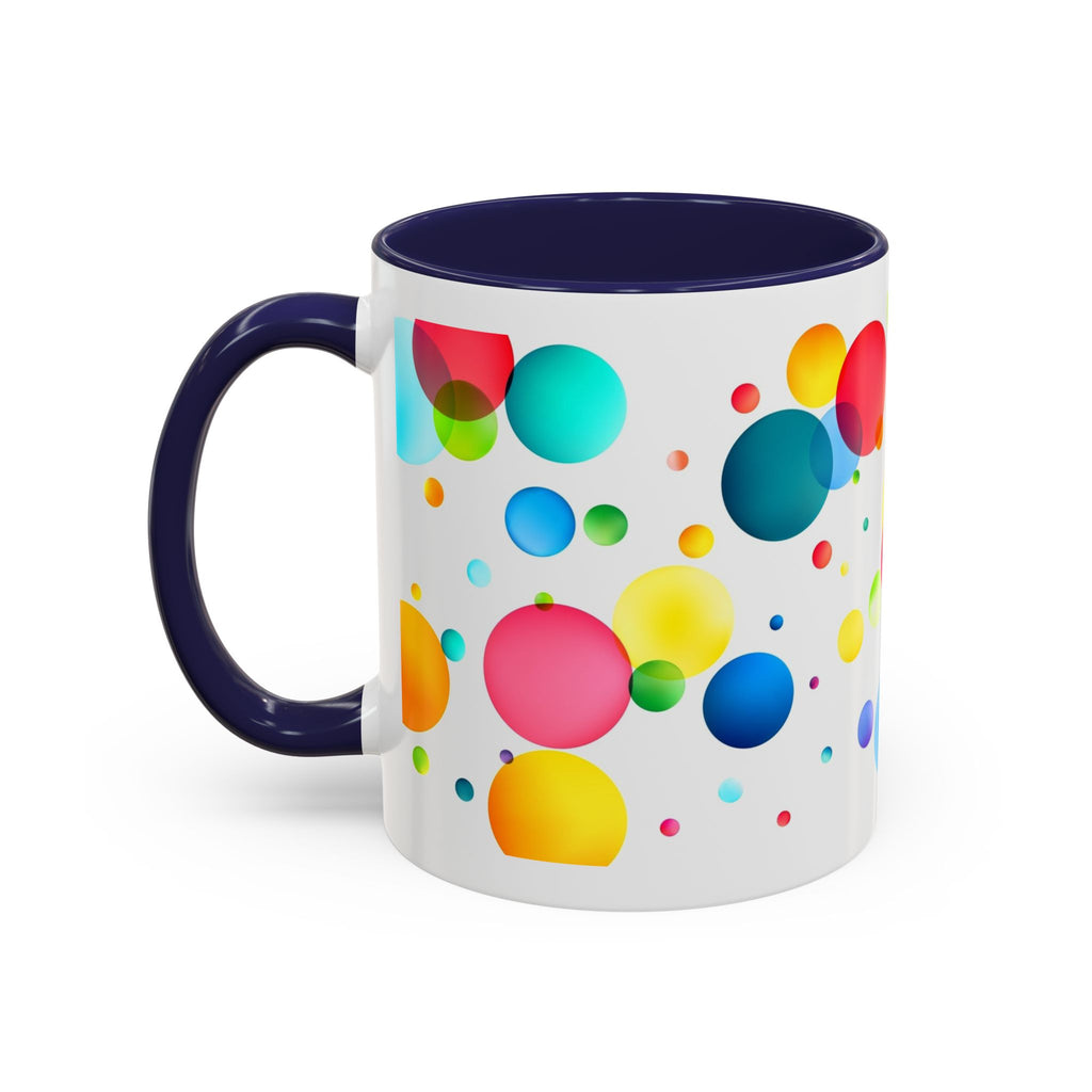 Colorful Bubble Accent Coffee Mug — Vibrant Pop Art 11/15oz
