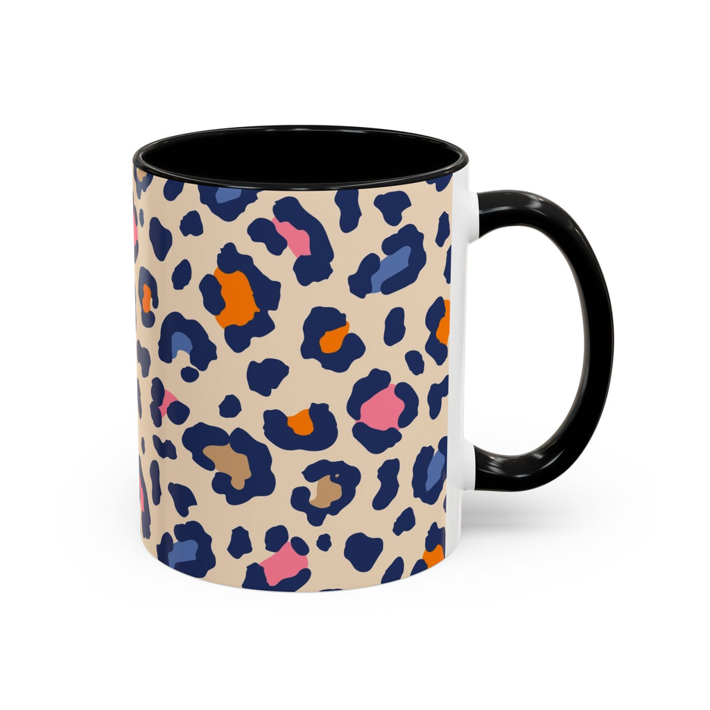 Colorful Leopard Print Accent Coffee Mug – 11/15oz