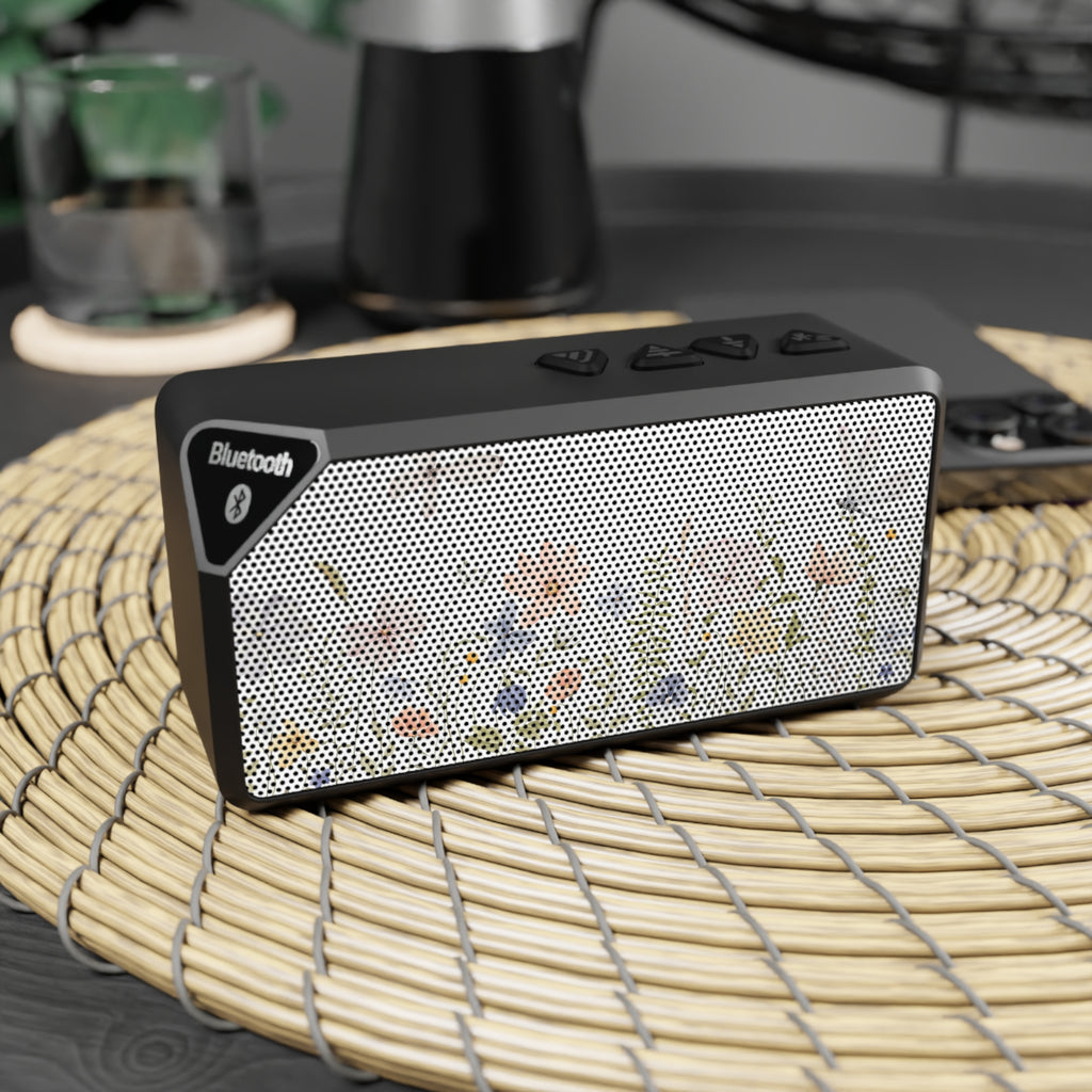 Bluetooth Speaker — Vintage Floral Grille Portable Speaker