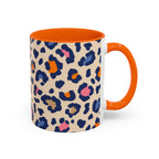 Colorful Leopard Print Accent Coffee Mug – 11/15oz