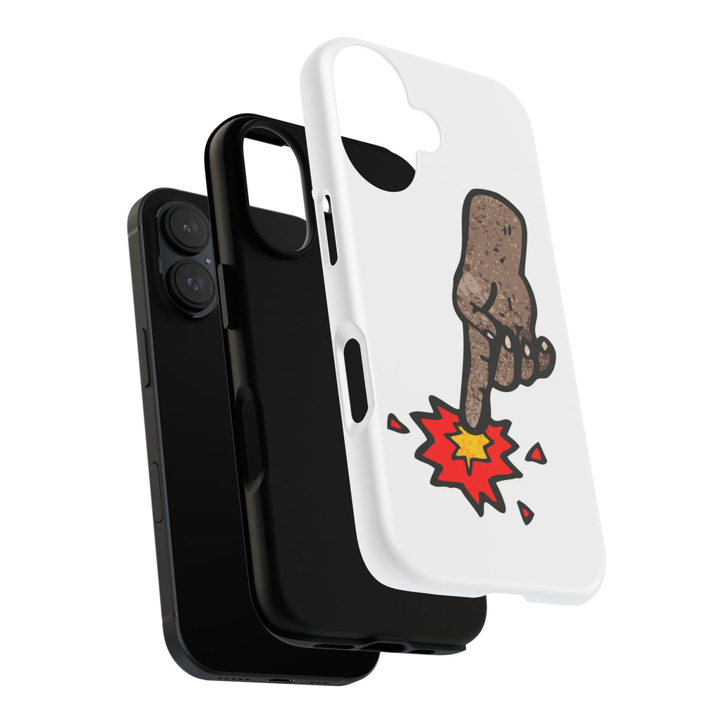 Phone Case — Cartoon Finger Popping Red Burst (Tough Cases)
