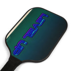 Pickleball Paddle Set — 'Level Up' Neon Graphic Pickleball Kit (2 Paddles + Balls)