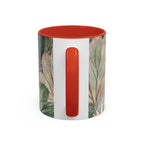Botanical Woodland Coffee Mug — Earthy Leaf Pattern Accent Mug (11/15oz)