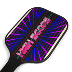 Pickleball Paddle Set — Retro Neon "High Score" Design (2 Paddles + 2 Balls)