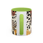 Rustic Leopard Accent Coffee Mug — Animal Print Ceramic Mug (11/15oz)