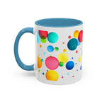 Colorful Bubble Accent Coffee Mug — Vibrant Pop Art 11/15oz