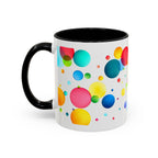 Colorful Bubble Accent Coffee Mug — Vibrant Pop Art 11/15oz