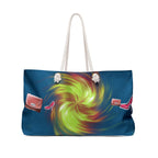 Swirl Galaxy with Heels and Purses Weekender Bag | Colorful Travel Tote