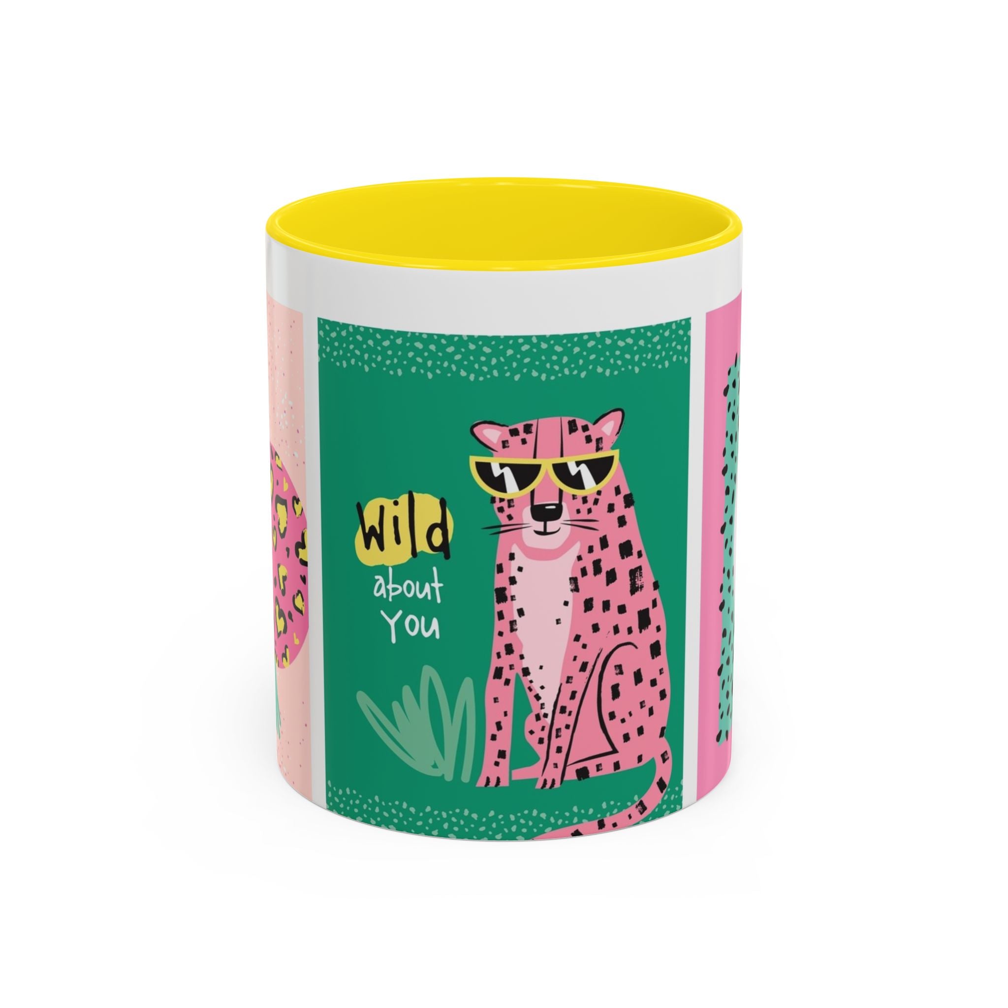 Valentine’s Day Leopard Coffee Mug - "Wild About You" Accent Mug