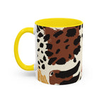 Rustic Leopard Accent Coffee Mug — Animal Print Ceramic Mug (11/15oz)